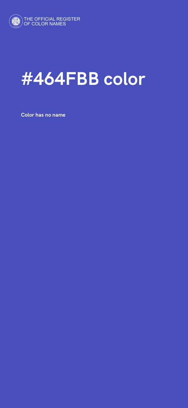 #464FBB color image