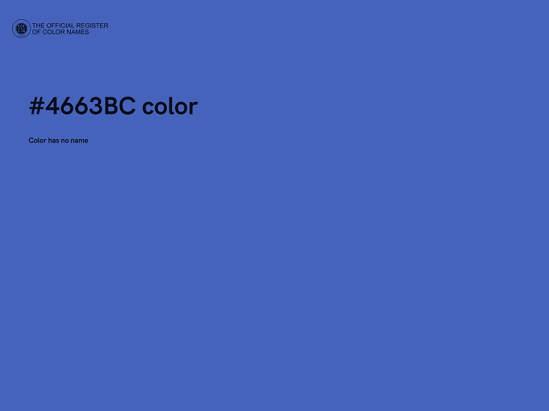 #4663BC color image