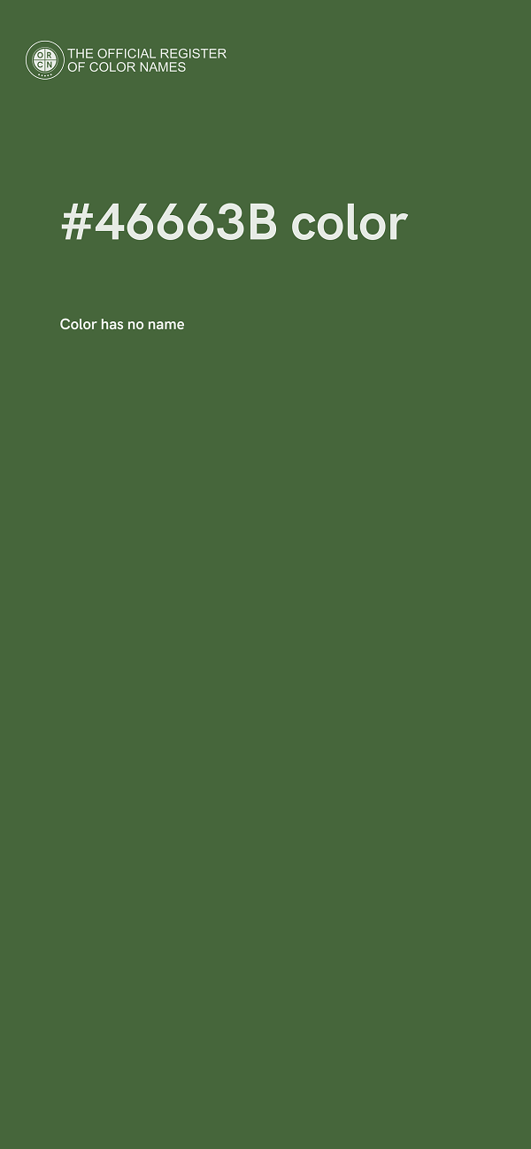 #46663B color image