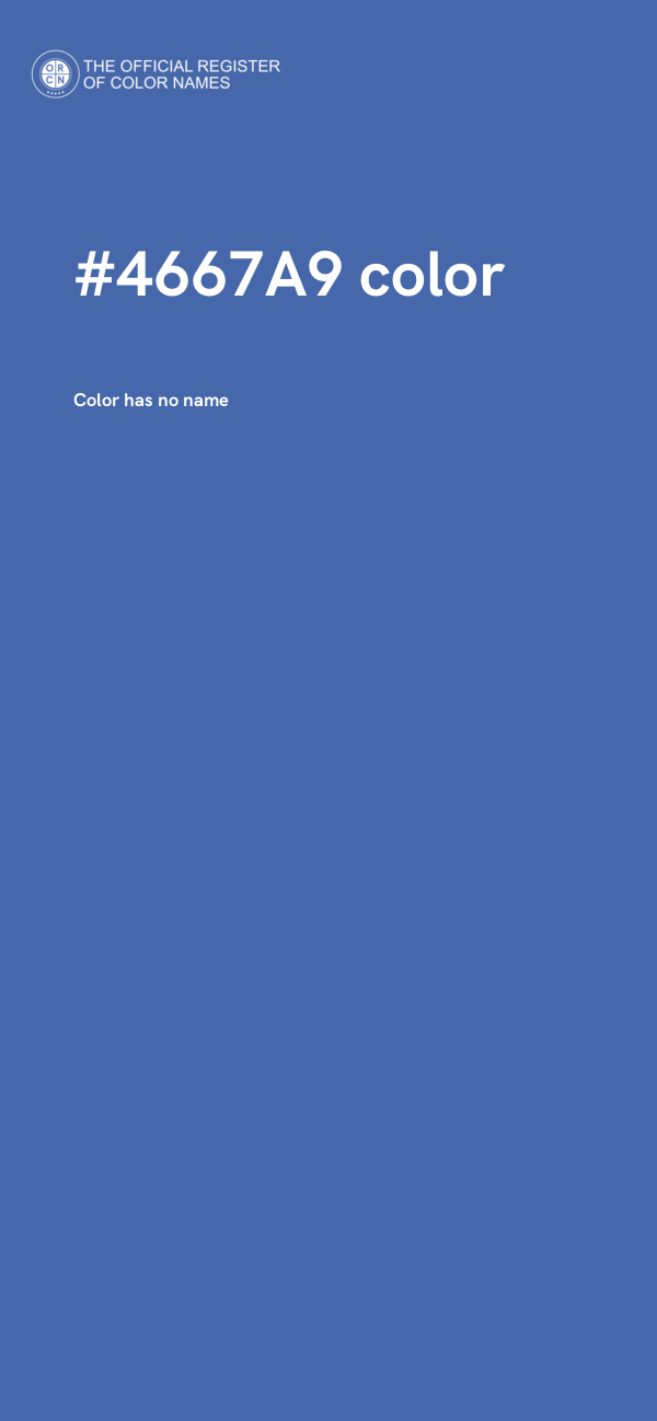 #4667A9 color image