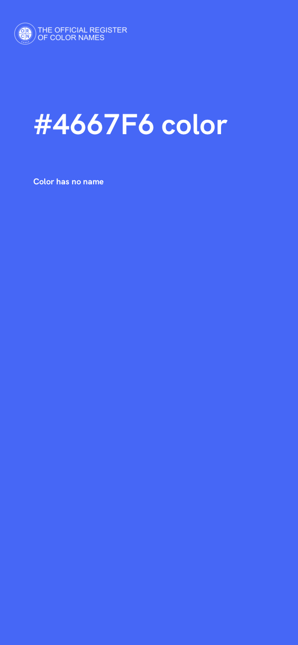 #4667F6 color image