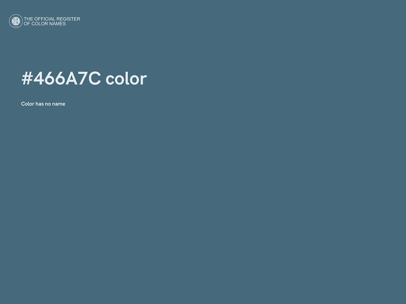 #466A7C color image
