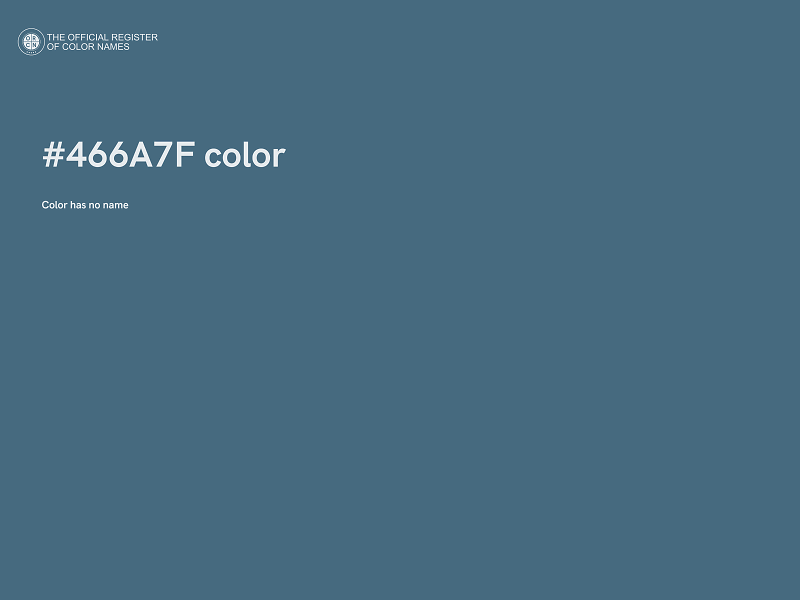 #466A7F color image