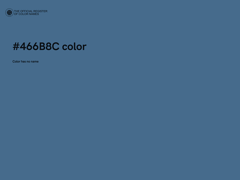 #466B8C color image