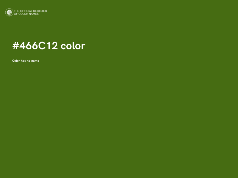#466C12 color image