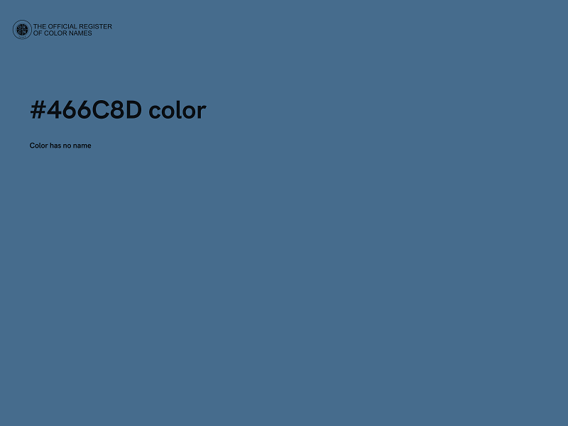#466C8D color image