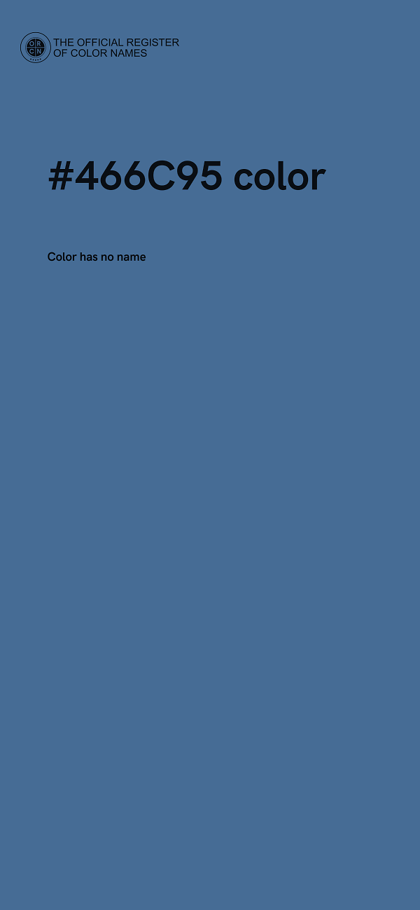 #466C95 color image