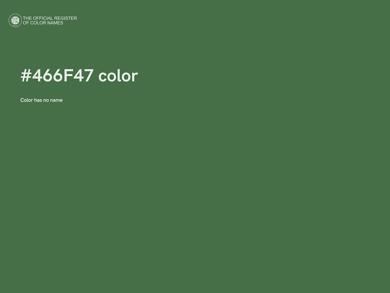 #466F47 color image