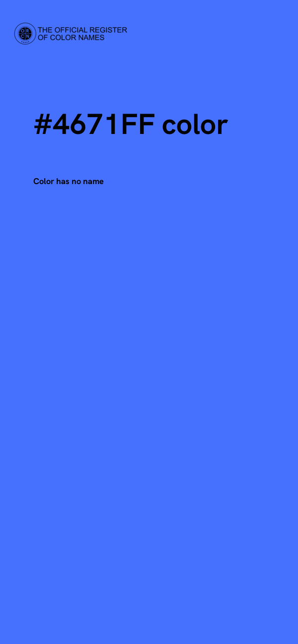 #4671FF color image
