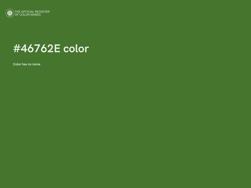 #46762E color image