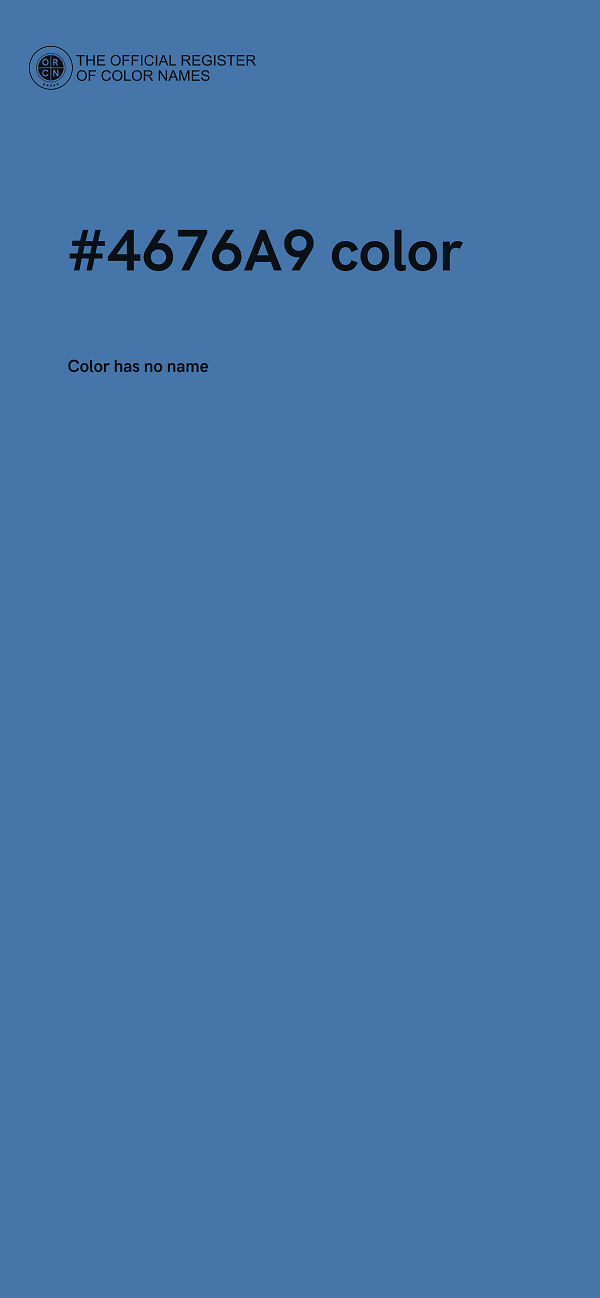 #4676A9 color image