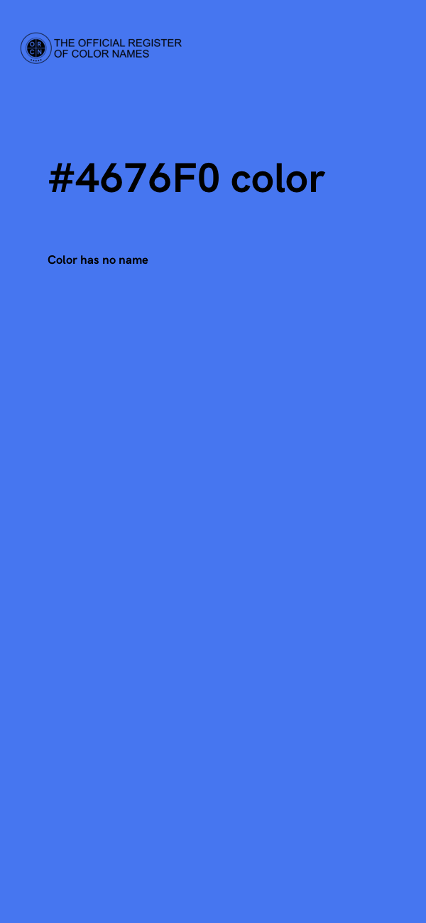 #4676F0 color image