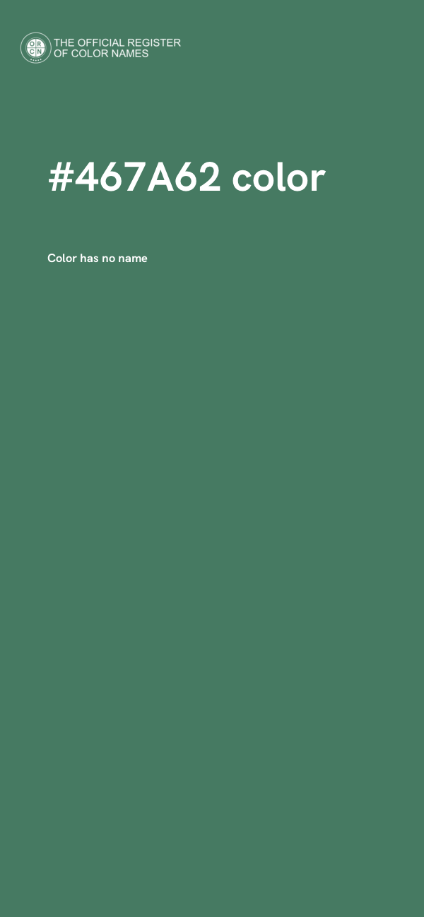 #467A62 color image
