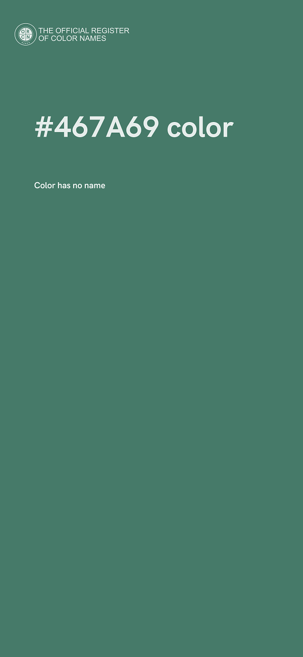 #467A69 color image