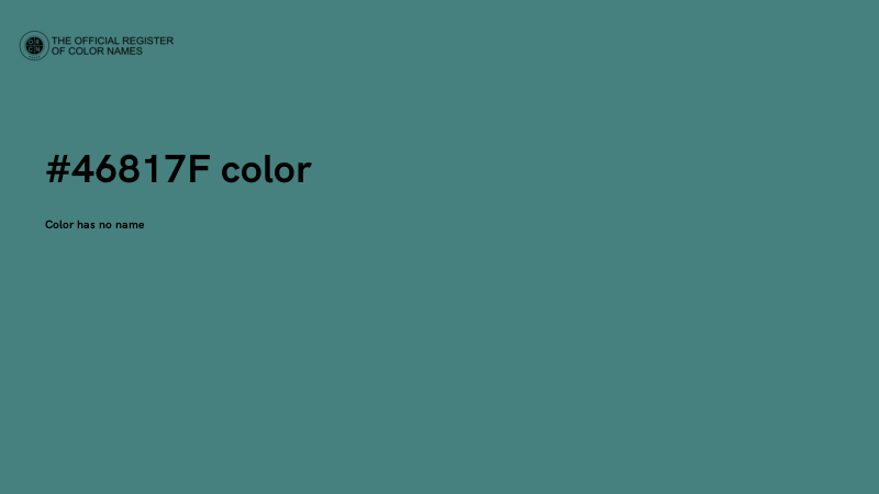 #46817F color image