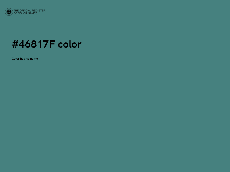#46817F color image