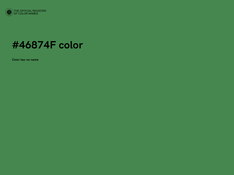 #46874F color image