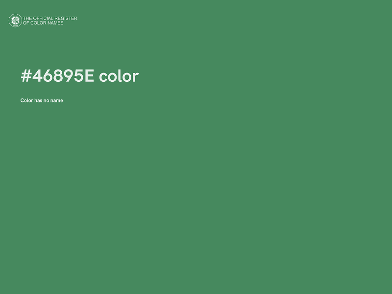 #46895E color image