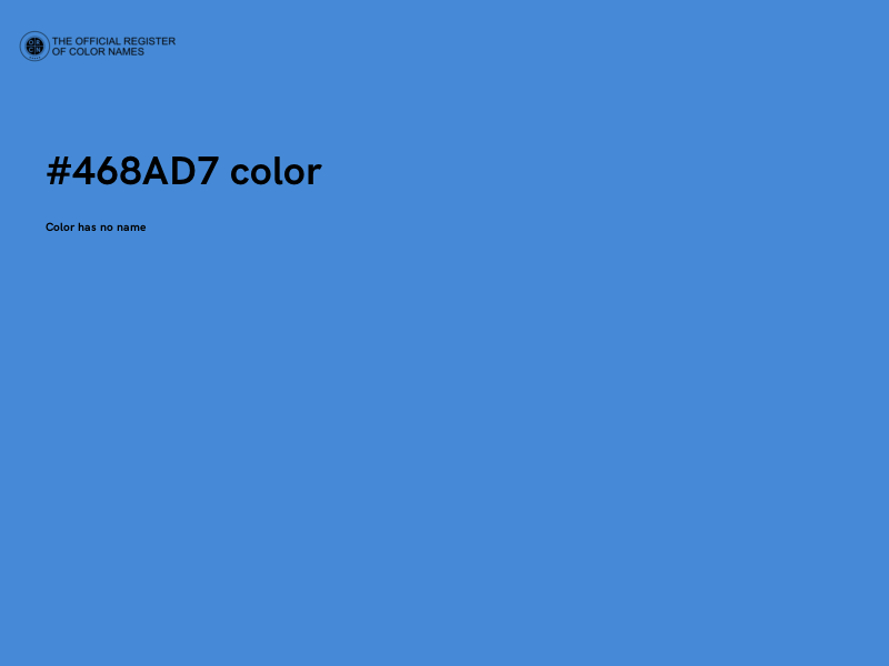 #468AD7 color image