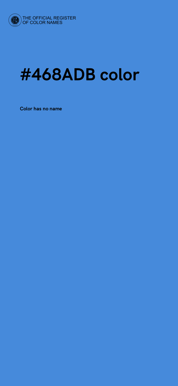 #468ADB color image