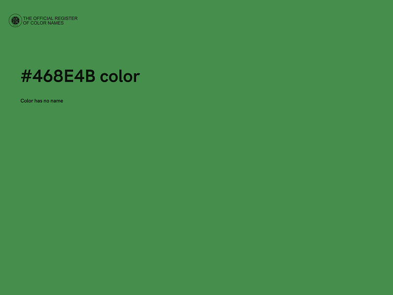 #468E4B color image