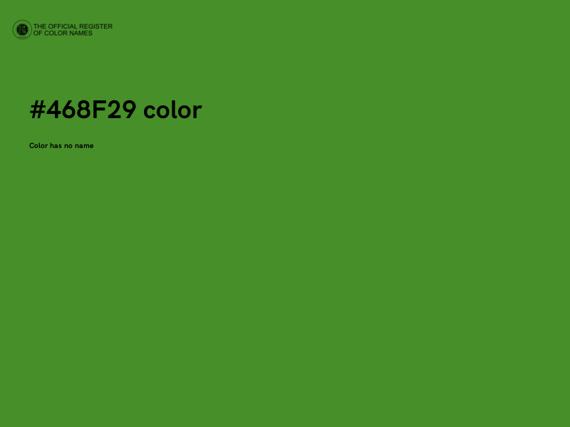 #468F29 color image