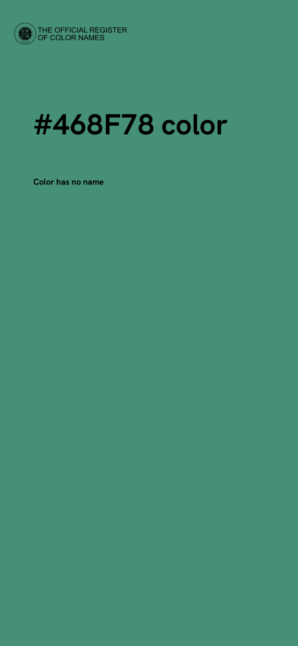 #468F78 color image