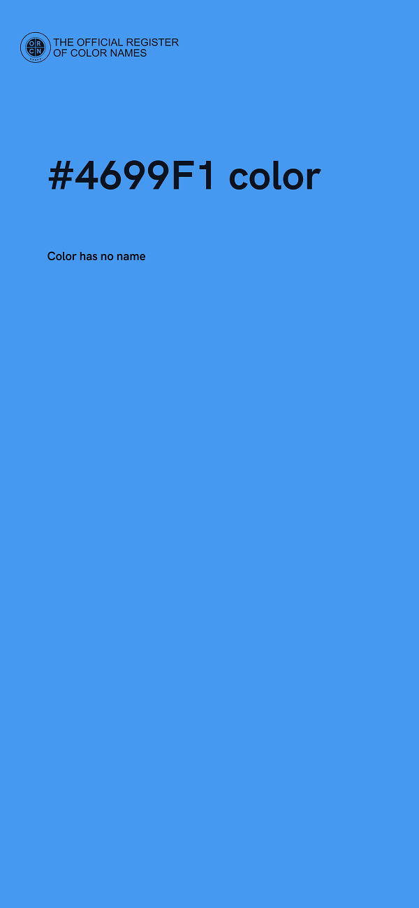#4699F1 color image
