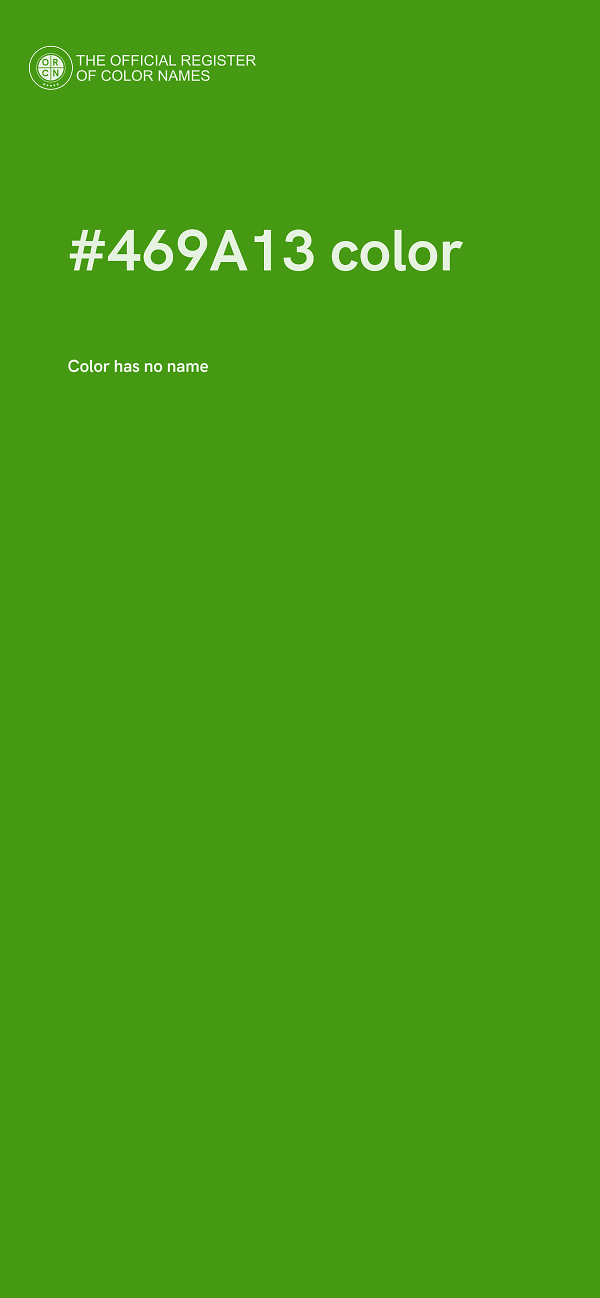 #469A13 color image