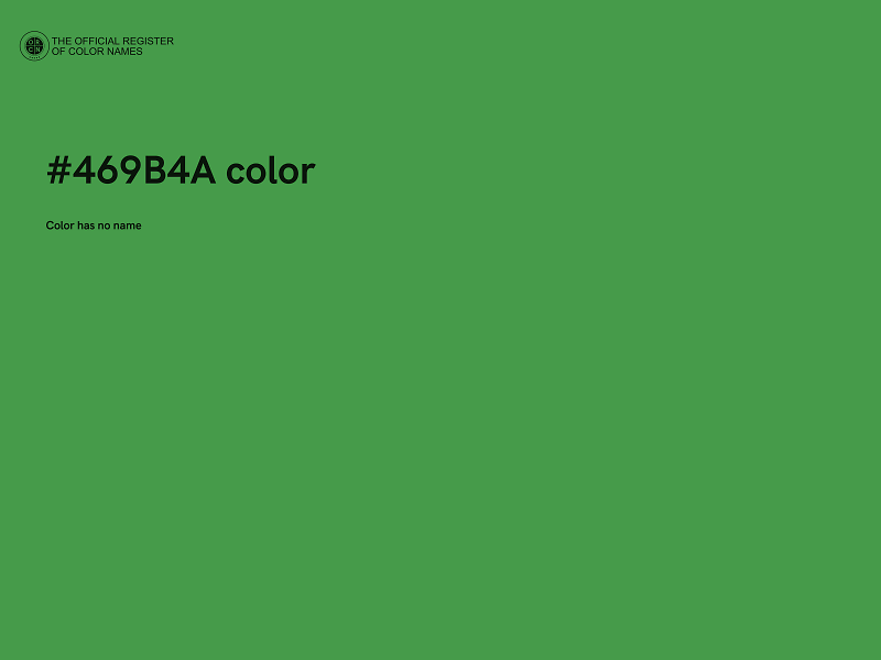 #469B4A color image