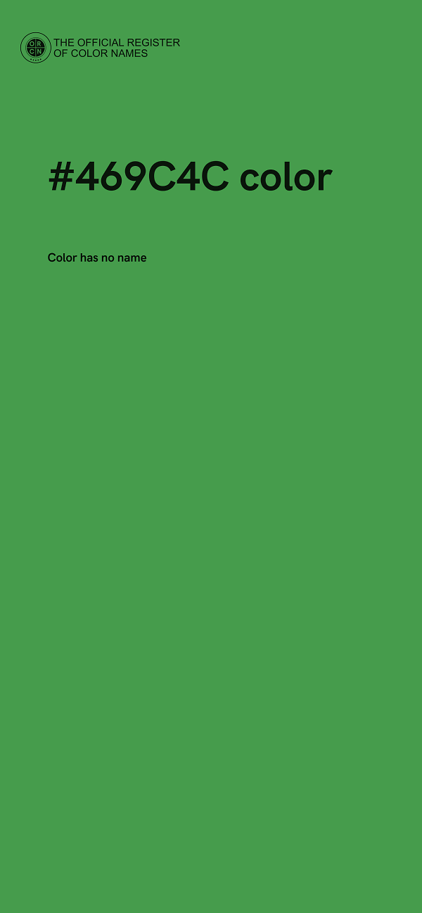 #469C4C color image