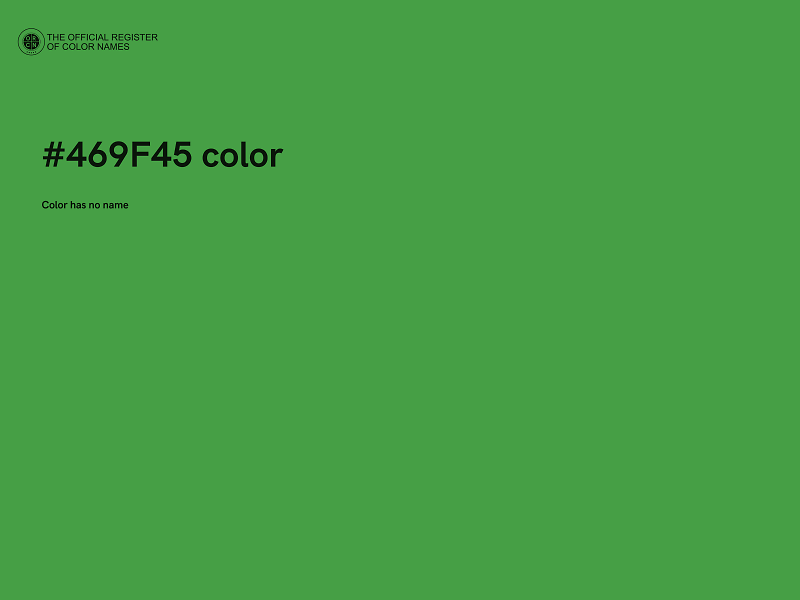 #469F45 color image