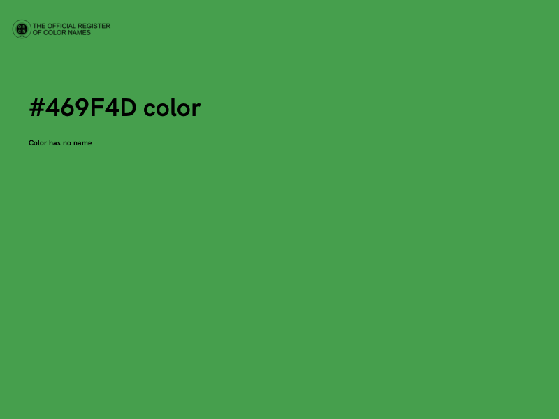 #469F4D color image