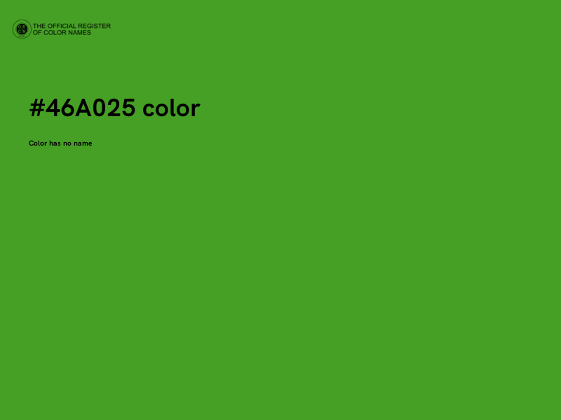 #46A025 color image