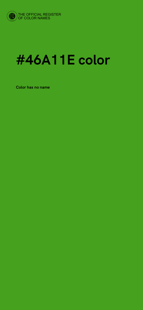 #46A11E color image