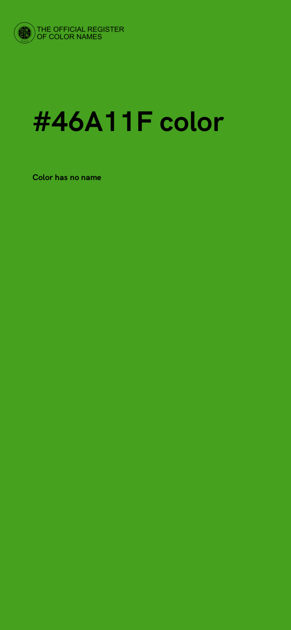 #46A11F color image