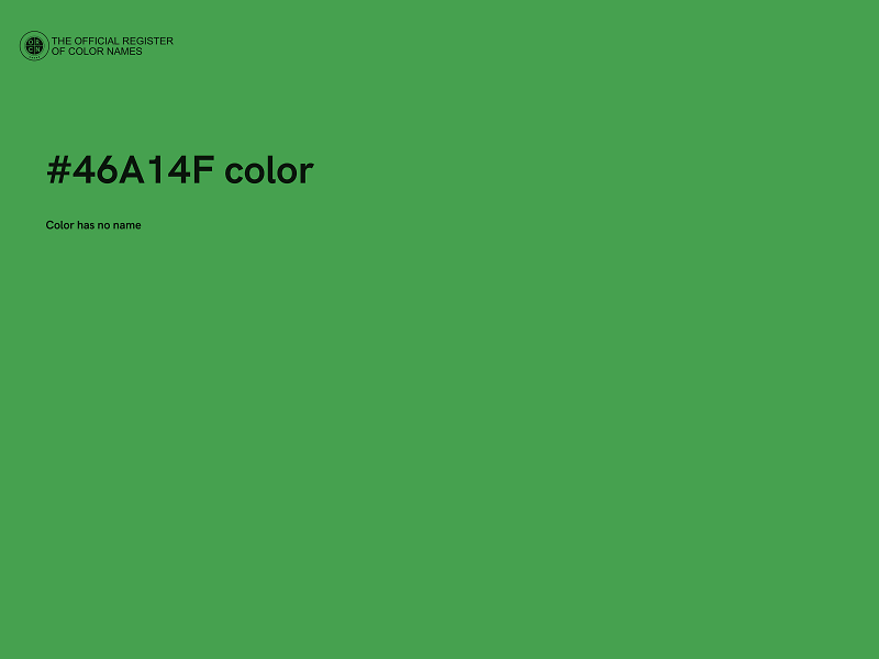 #46A14F color image