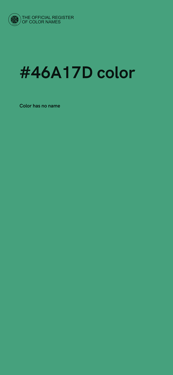 #46A17D color image