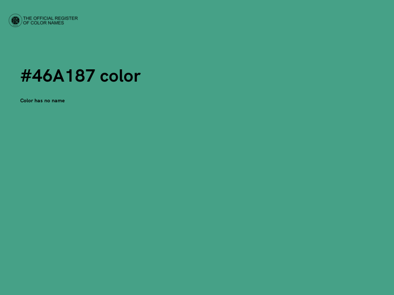 #46A187 color image