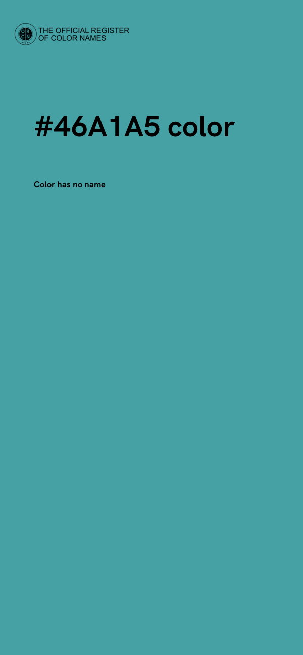 #46A1A5 color image