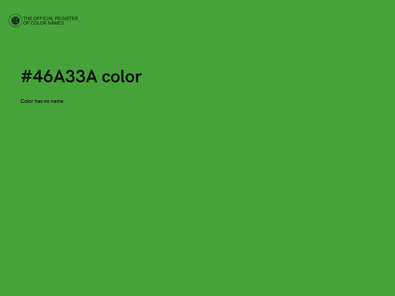 #46A33A color image