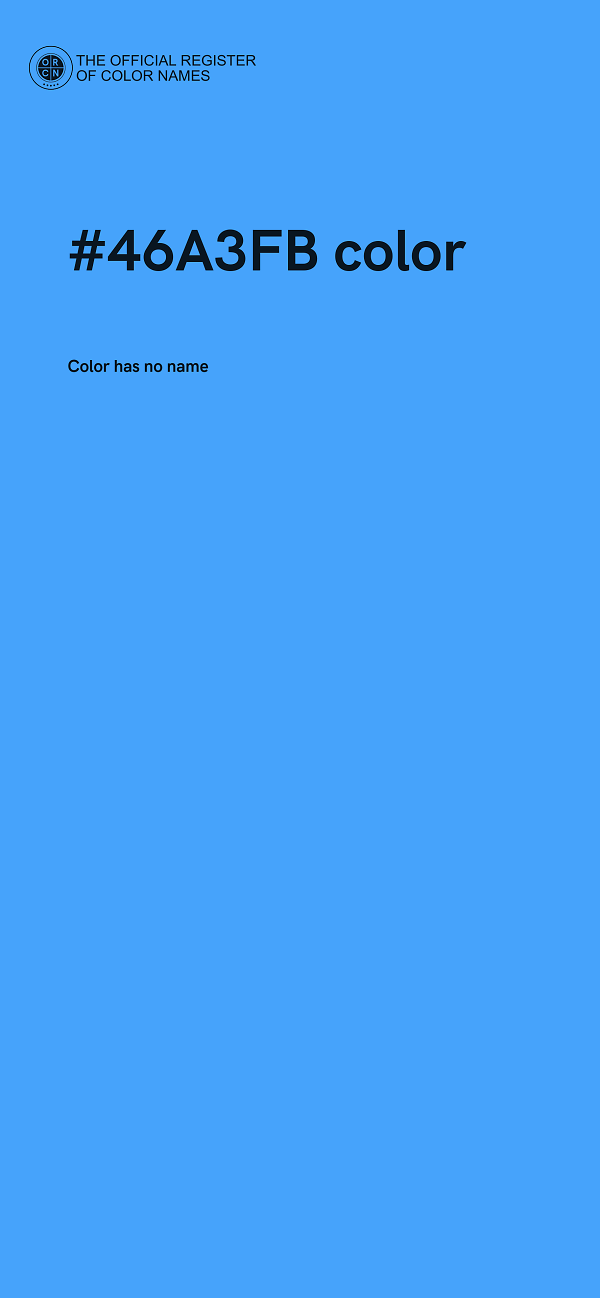 #46A3FB color image