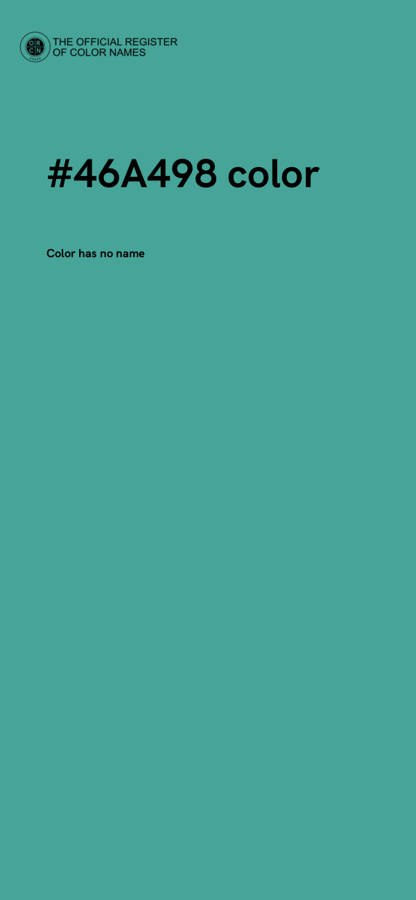 #46A498 color image