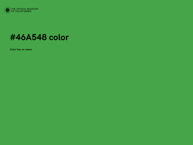 #46A548 color image