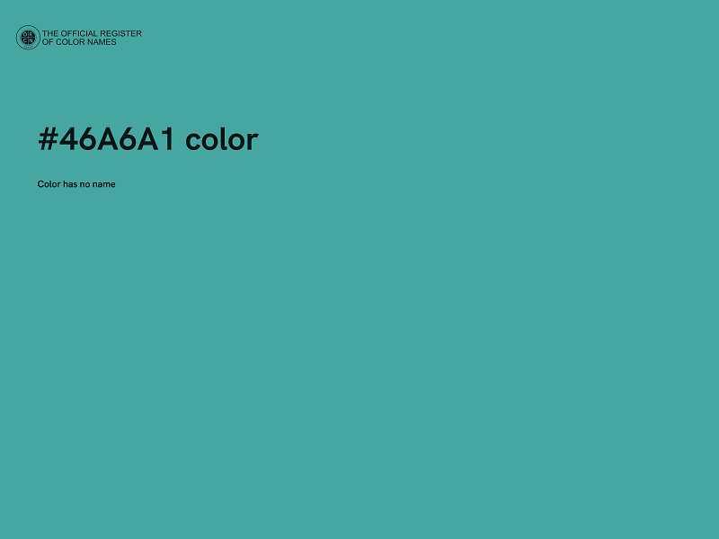 #46A6A1 color image