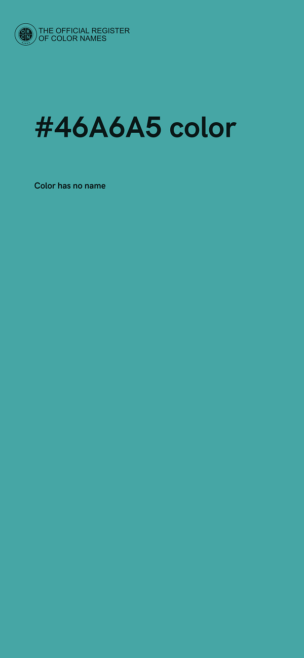 #46A6A5 color image