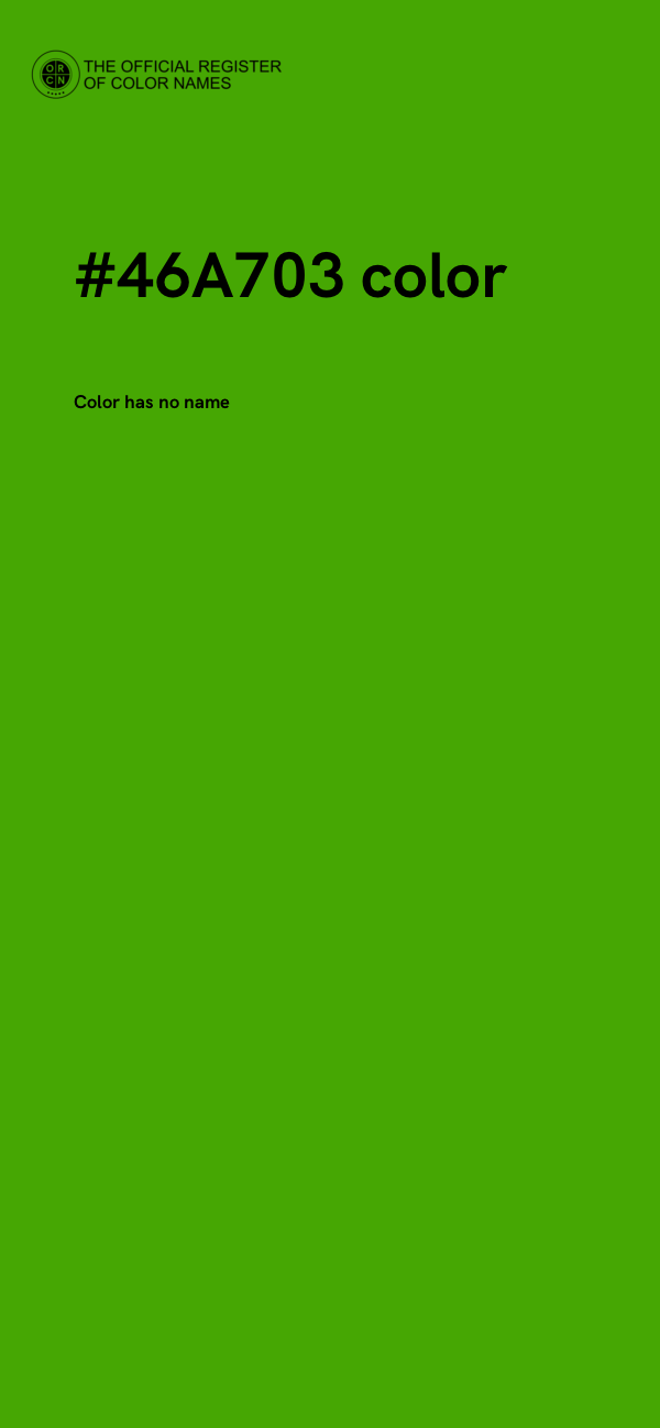 #46A703 color image