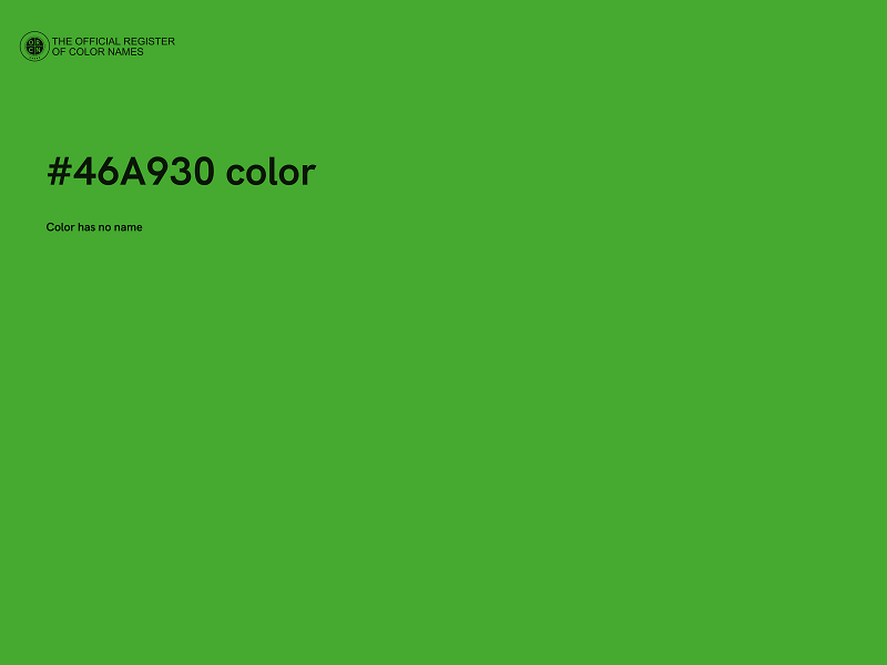 #46A930 color image