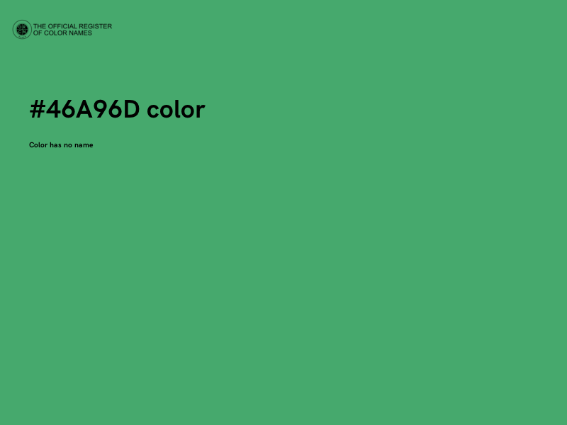 #46A96D color image