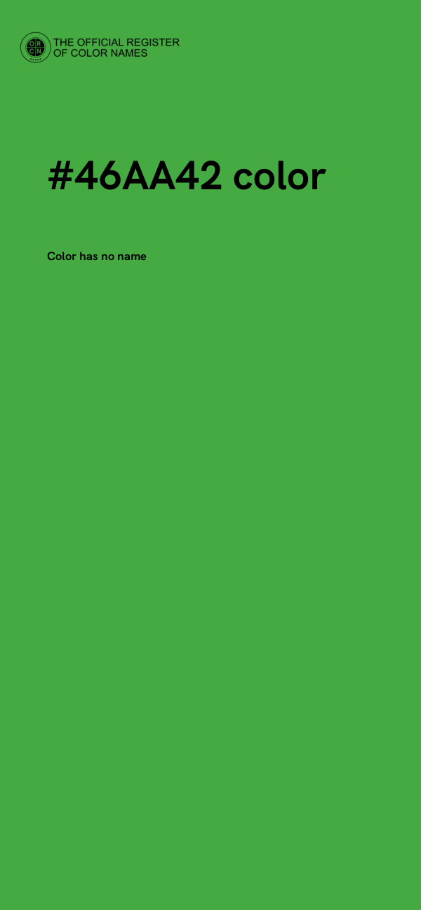 #46AA42 color image